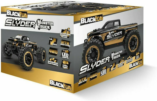 BlackZon Slyder MT Teleghidat Mașină Monster Truck 4WD Auriu