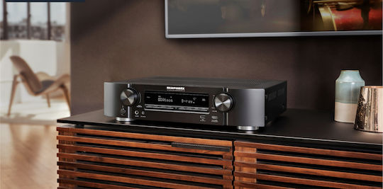 Marantz NR1510 Amplificator Radio Home Cinema 4K 5.2 Canale 50W/8Ω 60W/6Ω cu HDR Argintiu