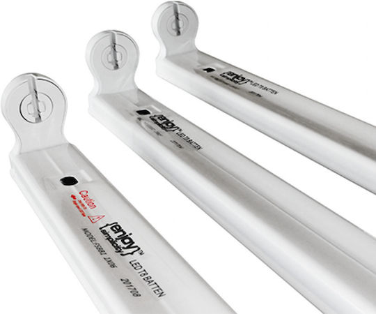 Elvhx Lighting Batten Single-Ended with 1 Slot for LED Lamp T8 150cm