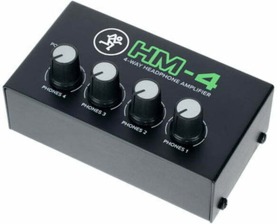 Mackie HM-4 149.284 Portable Analog Headphone Amplifier 4 Channels with Jack 6.3mm