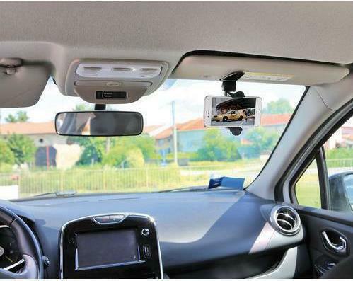 Lampa Visor Snap Auto Handyhalterung mit Clip-Peg Silber