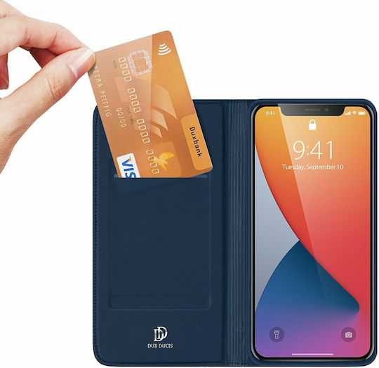 Dux Ducis Skin Pro Book Δερματίνης Μαγνητικό Navy Μπλε (iPhone 12 Pro Max)