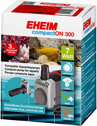 Eheim Compact On 300 Aquarium Circulation Pump 7W With Cable 0.60m 300 L/H