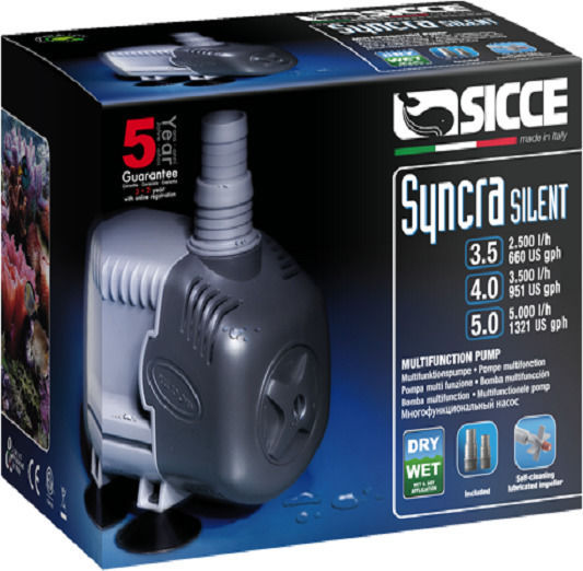 Sicce Syncra Silent 5.0 Aquarium Circulation Pump 105W 5.000 L/H