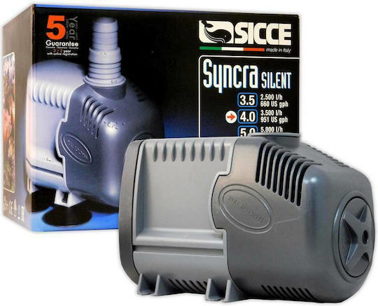 Sicce Syncra Кръговодна помпа за аквариум Тих 4.0 с кабел 2.20м 3,500 л/ч