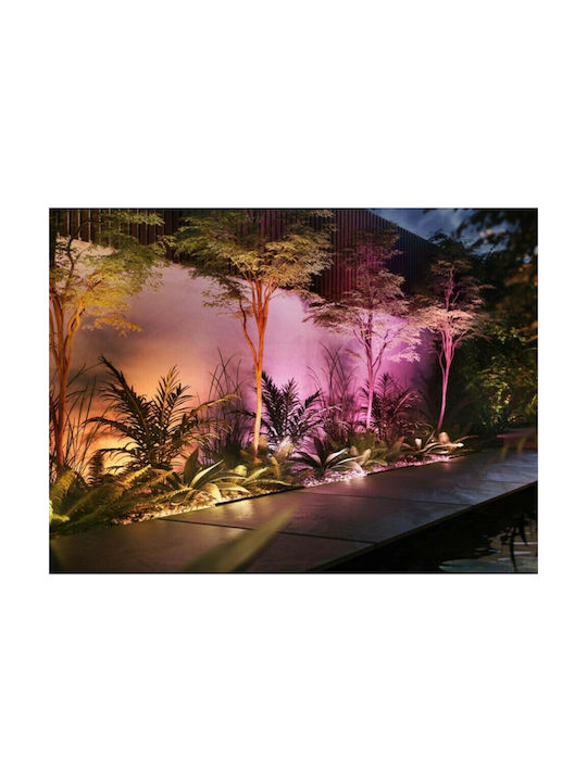 Philips Amarant Outdoor Floor Lamp LED Wall Washer 20W with Warm White Light IP65 Black