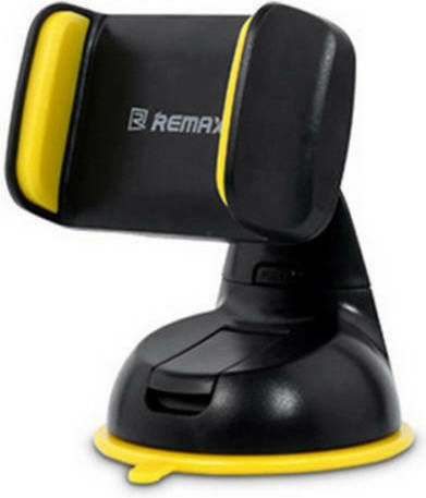 Remax RM-06BY Suport Auto pentru Telefon 3.5" - 6" cu cârlige reglabile Galbenă