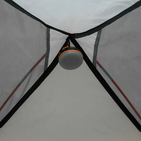 High Peak Nevada 4 Camping Tent Igloo Gray with Double Cloth 4 Seasons for 4 People Waterproof 3000mm 290x240x130cm