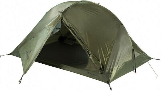 Ferrino Lightent Pro 1 Camping Tent Tunnel Green with Double Cloth 4 Seasons for 1 Person Waterproof 3000mm 215x125x80cm