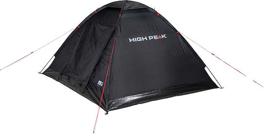 High Peak Beaver 3 Σκηνή Camping Igloo Μαύρη με Διπλό Πανί 3 Εποχών για 3 Άτομα 200x180x120εκ.