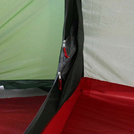 High Peak Kite 2 Camping Tent Tunnel Mountaineering Green with Double Cloth 4 Seasons for 2 People Waterproof 3000mm 420x120x90cm