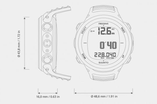 Suunto Diving Watch D4f Black