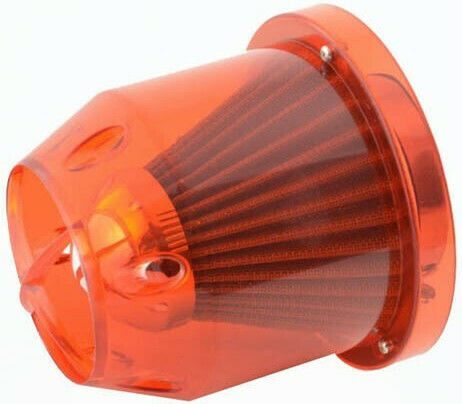 Auto Gs Filtru de aer Pâlnie Tip deschis Conică Universal FKIK14009 Φ77 Roșu