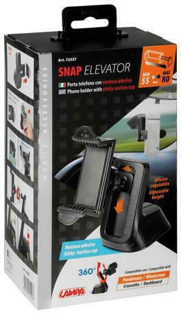 Lampa Snap Elevator Car Mobile Mount with Adjustable Hooks Silver