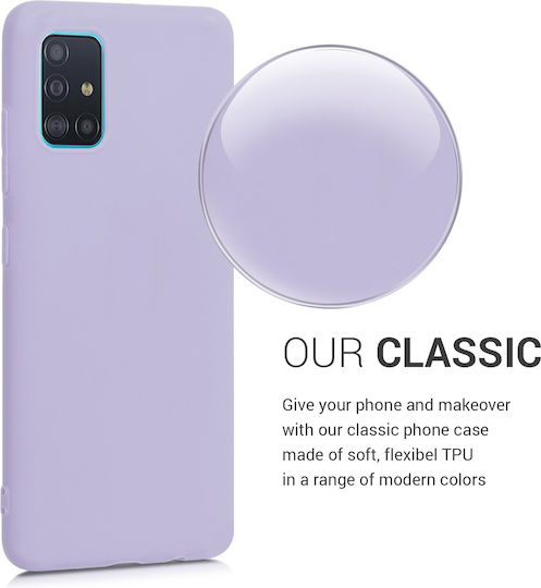 KWmobile Soft Flexible Back Cover Silicone Purple (Galaxy A51)