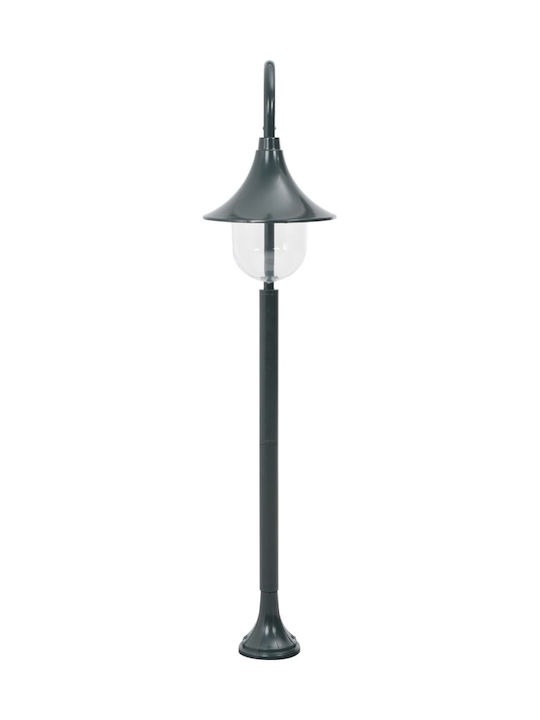 vidaXL Outdoor Floor Lamp Small Post 60W IP44 for E27 Light Bulb Green