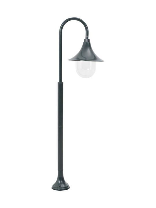 vidaXL Outdoor Floor Lamp Small Post 60W IP44 for E27 Light Bulb Green