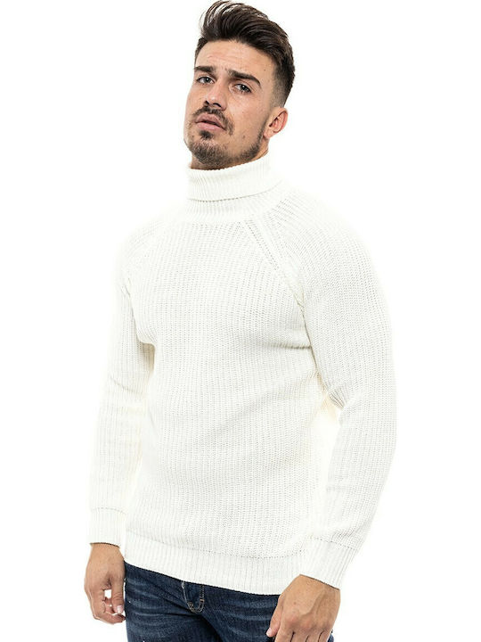 46-206-001 Langarm-Pullover Weiß