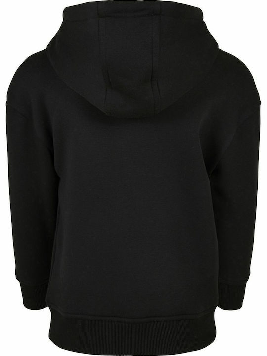 Urban Classics Fleece - Polar Hanorac pentru copii cu glugă Negru