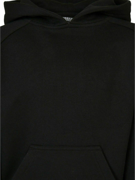 Urban Classics Kids Sweatshirt with Hood and Pocket Black