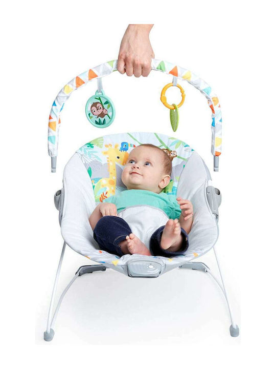 Bright Starts Електрически Релакс Бебе Safari Fun с Вибрация Многоцветен за Дете до 9кг