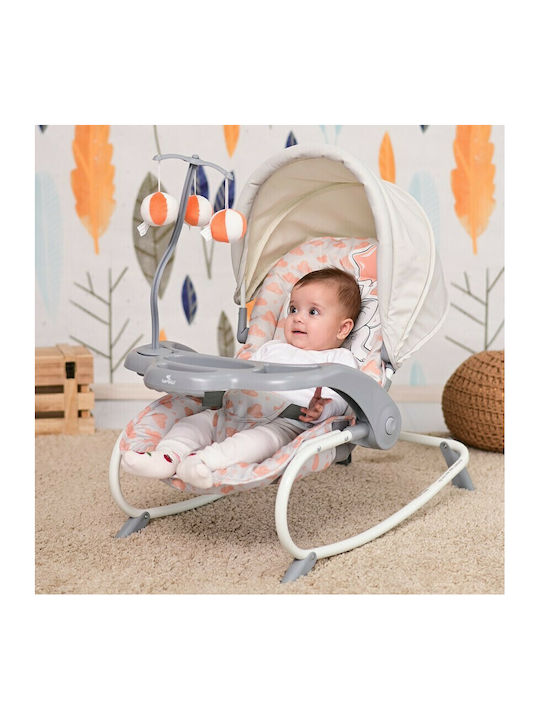 Lorelli Manual Baby Relax Dream Time Silver Blue Rabbits for Child up to 9kg