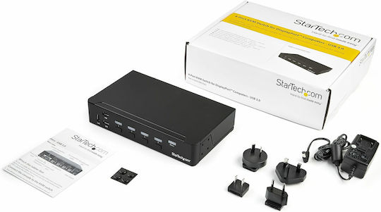 StarTech 4-Port DisplayPort KVM Switch - USB 3.0 - 4K 30Hz