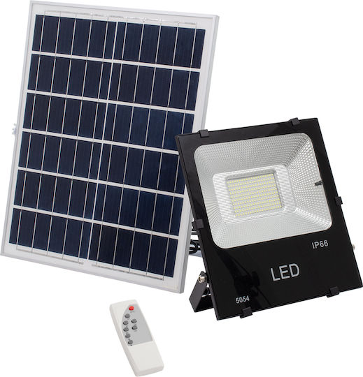 GloboStar Rezistent la apă Solar Proiector LED 100W Alb Rece 6000K IP66