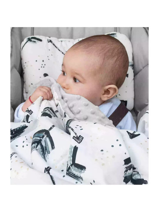 La Millou Blanket Nursery Swaddling Blankets Boho Coco Velvet Khaki 80x100cm