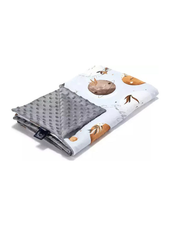 La Millou Blanket Nursery Swaddling Blankets Fly Me To The Moon Velvet Sky Grey 80x100cm. 103.01824