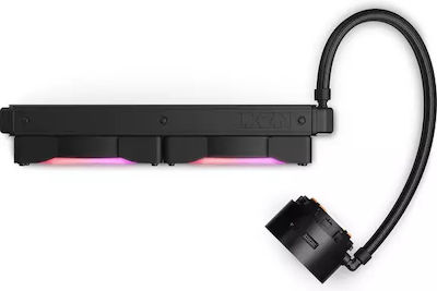 NZXT Kraken Z63 RGB Водно охлаждане на процесор Двоен вентилатор 140мм за Socket AM4/1200/115x Черна