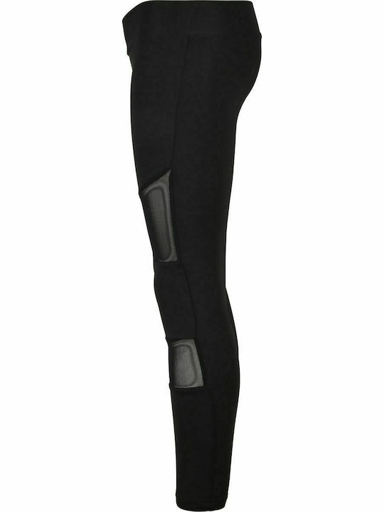 Urban Classics Leggings pentru Copii Lung Negru Mesh