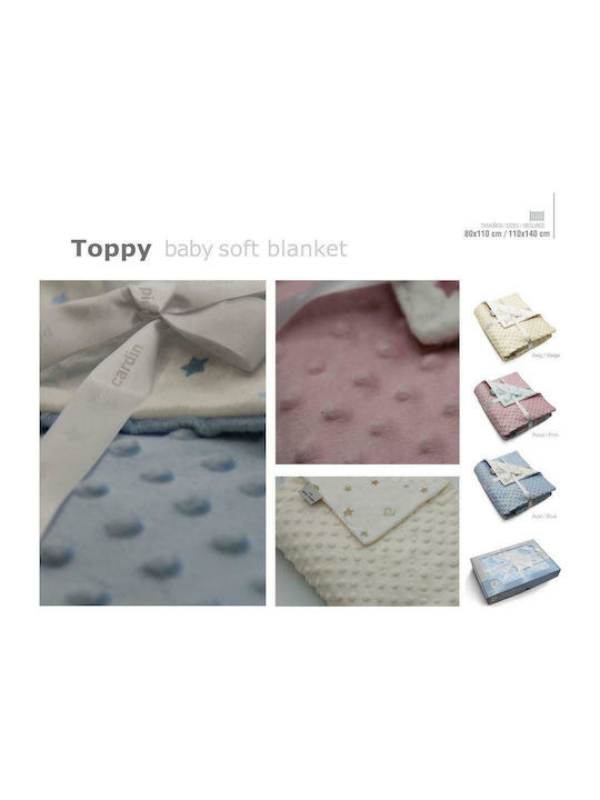 Pierre Cardin Blanket Nursery Swaddling Blankets Toppy Fleece Beige 80x110cm. PC-20166010315