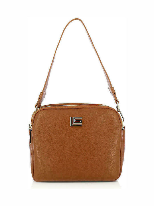 Guy Laroche Leather Women's Bag Crossbody Tabac Brown