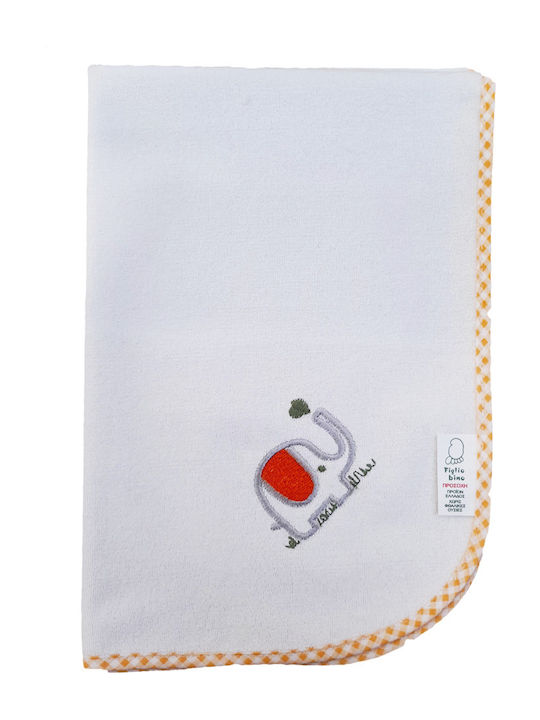 Figlio Bino Elephant Waterproof Changing Pad White 50x70cm.