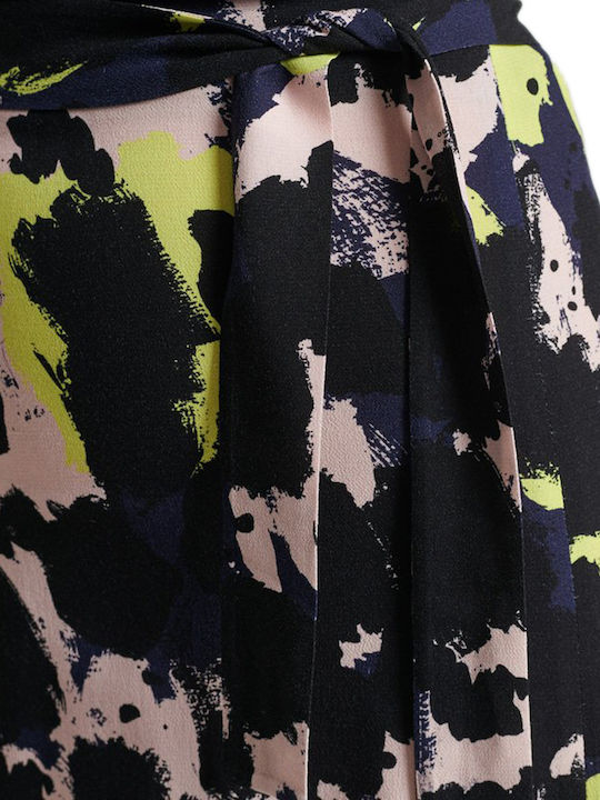 High-waisted Midi Skirt Multicolored