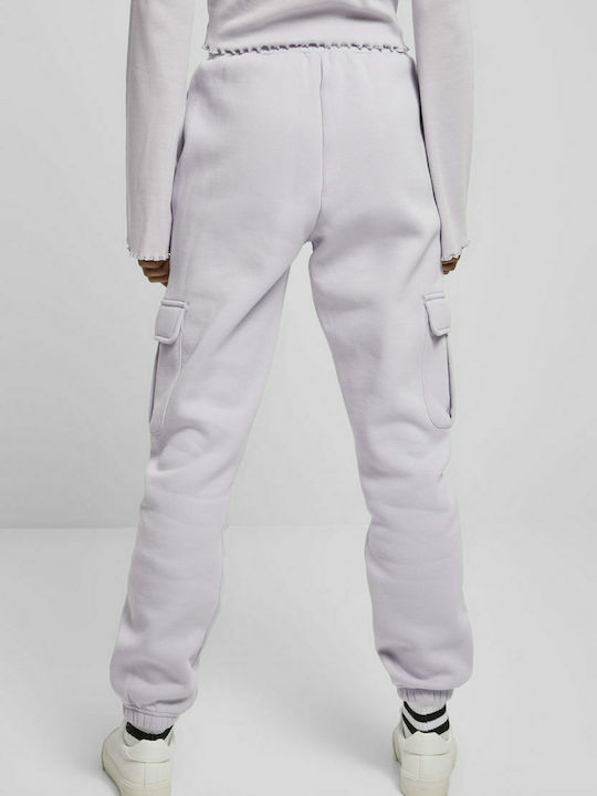 Urban Classics TB4563 Damen-Sweatpants Jogger Soft Lilac Vlies