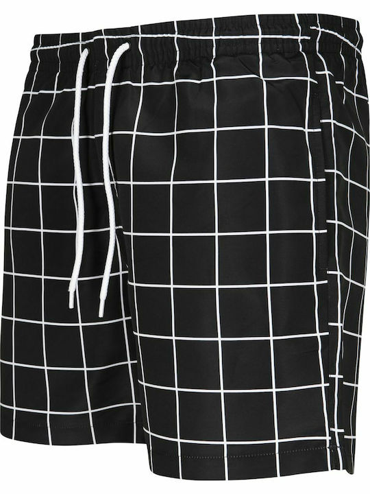 Men's Swimwear Bermuda Black/white with Patterns