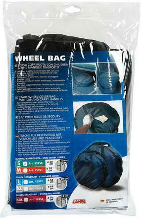 Lampa Protective Covers for Car Tires X-Large 66x20cm 1pcs Black