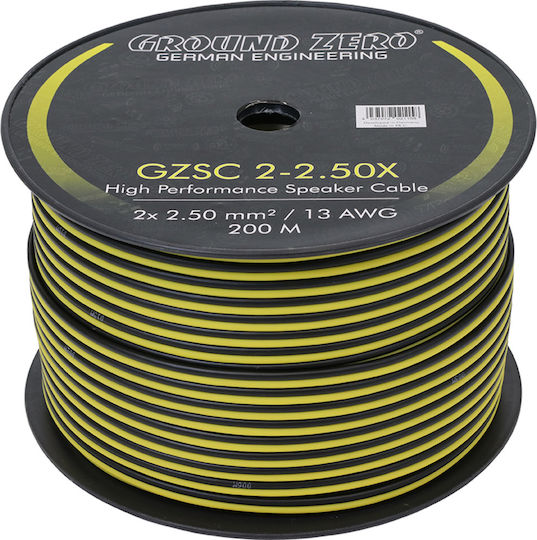 Ground Zero Cablu Speaker Auto GZSC 2x2.50mm 13AWG GZSC 2-2.50 Πολύκλωνο