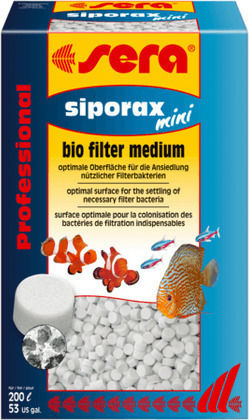 Sera Siporax Mini Professional Biological Porous Material for Aquarium Filtering 35gr 1pcs