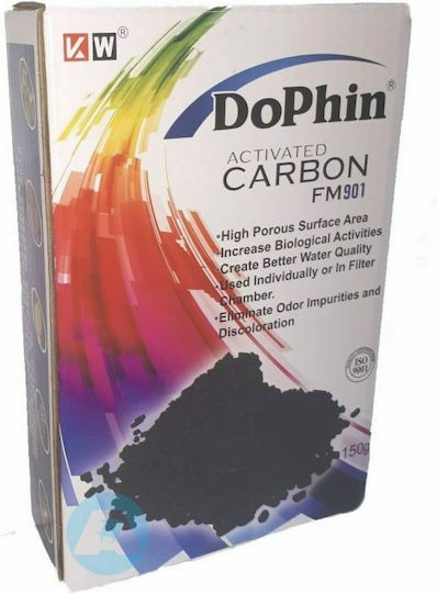 Dophin Activated Carbon FM901 Biological Porous Material for Aquarium Filtering with Activated Carbon 150gr 1pcs