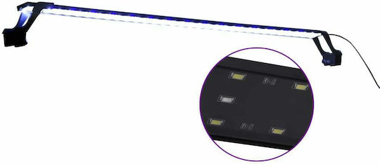 vidaXL Φωτιστικό Ενυδρείου Led με Σφιγκτήρες Μπλε/Λευκό 115-130εκ.