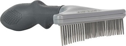 FURminator Grooming Rake for Thick Fur Comb for Misc Hair Lengths for Coat Grooming Black
