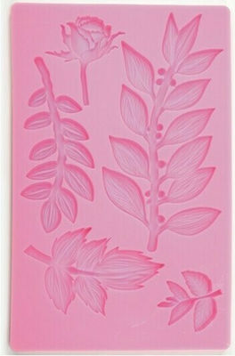 Paper Pack Mold Silicone Leaves for Clay / Soap / Liquid Glass 19.5x12cm 0515127