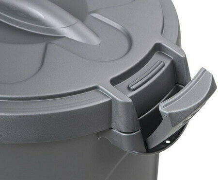 Stefanplast Jerry Plastic Food Storage Container for Dog 23lt in Gray Color