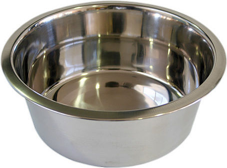 Croci Steel Dos Metallic Bowl Food & Water for Dog 7.1lt 34cm in Silver Color C6FK3060