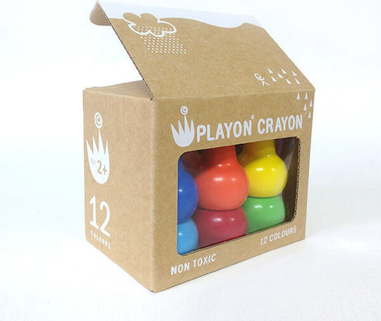 Studio Skinky Playon Crayon Σετ Κηρομπογιές Βασικά Χρώματα 12τμχ