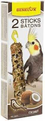 Benelux Sticks Batons Food Sticks for Medium Parrots with Coconut