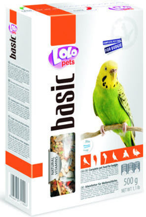 Lolo Pets Basic Doypack Τροφή για Παπαγαλάκια 600gr